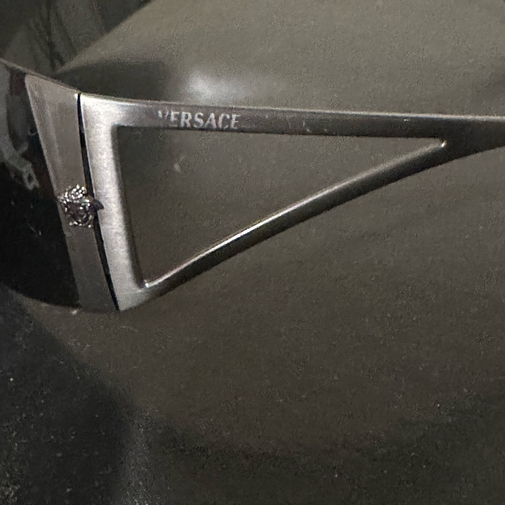 Versace Metallic Silver Sunglasses - Picture 3 of 5